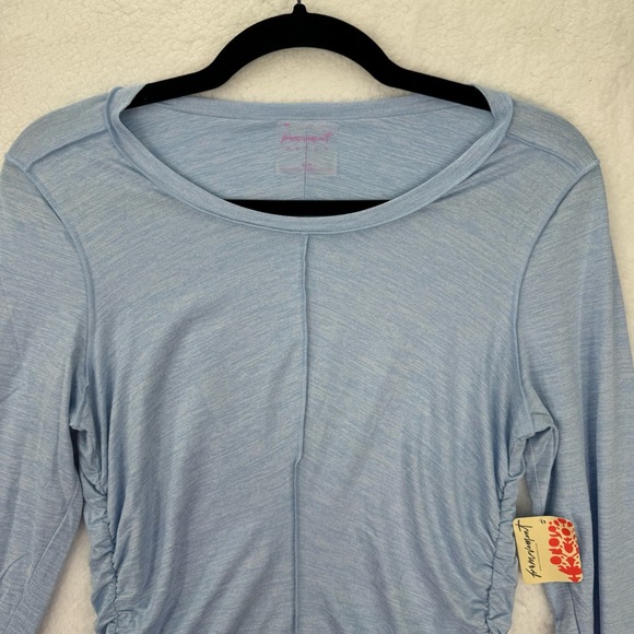 Free People X Hatch Right On The Run Layer Ruched Scoop Neck Maternity Top Small - Picture 3 of 10